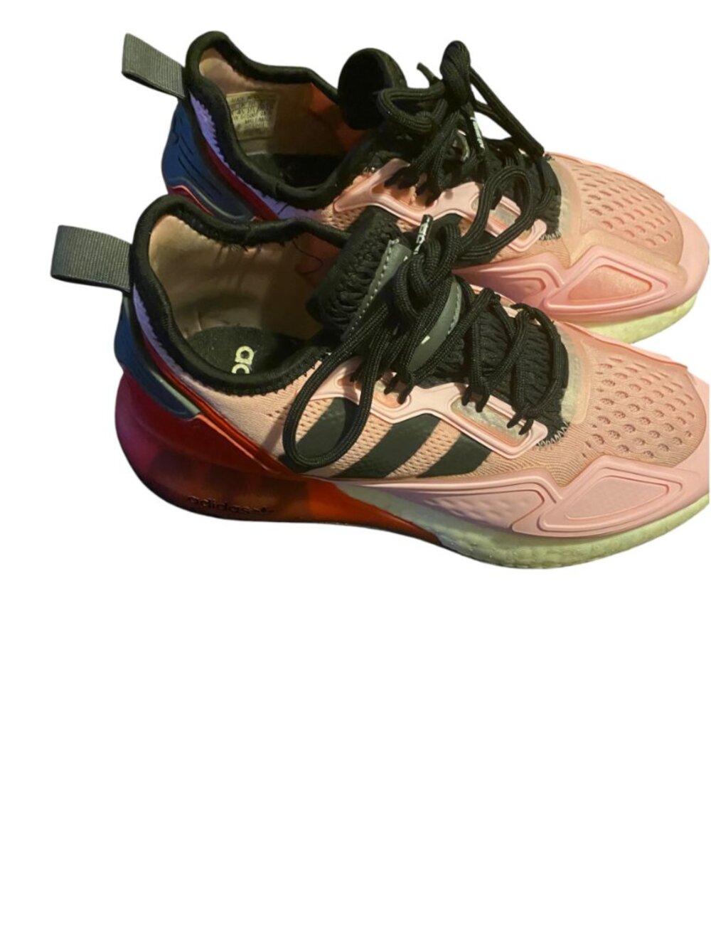 ADIDAS NINJA ZX 2K BOOST WOMENS PINK RED ATHLETICS ATHLEISURE SNEAKER SIZE 5